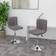 vidaXL Swivel Taupe Köksstol 85.5cm 2st
