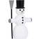 Novoform Snowman with Broom Large White/Black Julepynt 9cm