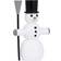 Novoform Snowman with Broom Large White/Black Julpynt 9cm
