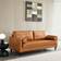 Bed Bath & Beyond Modern Mid-Century Loceseat Yellow Brown Sofa 74.8" 2 Seater