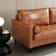 Bed Bath & Beyond Modern Mid-Century Loceseat Yellow Brown Sofa 74.8" 2 Seater