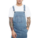 boohooMAN Relaxed Fit Dungarees With Zip Hem - Grey