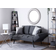 Beliani Brekke Grey Sofa 158cm 2 Seater