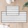 FRESHMINT Stripe Chenille Bathroom Rugs Set 2 Piece 17" x 24" + 20" x 47"