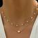 Shein 2pcs Heart-Shaped Pearl Pendant Necklace Set, Suitable For Daily Wear And Parties, Gift