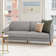 Mistana Aria Light Gray Performance Sofa 77" 3 Seater