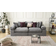 Smart Big Lionore Grey Sofa 242cm Zweisitzer