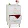 Relaxdays Storage Cabinet Liiving Room White/Gold Comò 48x86cm