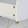 Relaxdays Storage Cabinet Liiving Room White/Gold Kommode 48x86cm