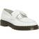 Dr. Martens Adrian Yellow Stitch Leather Tassel Loafers - White