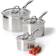 Procook Professional Stainless Steel Uncoated Cookware Set with lid 3 Parts