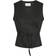 Neo Noir Samara Twill Wrap Waistcoat - Black