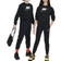 Nike Older Kid's Sportswear Tracksuit - Black/White/White (FD3090-010)