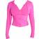 PrettyLittleThing Shape Sculpted Zip Through Hoodie - Hot Pink