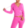 PrettyLittleThing Shape Sculpted Zip Through Hoodie - Hot Pink