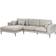 Beliani Flam Light Grey Sofa 275cm 3-Sitzer