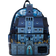 Loungefly Wednesday Nevermore Academy Castle Glow Mini Backpack - Blue