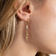 sisi copenhagen Isla Creole Earring - Gold/Morganite