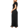 PixieGirl Wide Leg Wrap Jumpsuit - Black