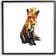 Stupell Industries Royal Fox With Crown Black Framed Art 24x24"