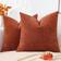 Shein Chenille Decorative Throw Pillow Essentials Pillow Case Orange (50.8x30.5cm)