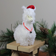 Northlight Sleeping Llama with Jingle Bell Necklace 13"