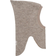 Huttelihut Hearts Emb Wool Balaclava - Camel Melange