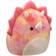 Squishmallows Trinity the Winking Pink Tie Dye Triceratops with Fuzzy Belly 40cm