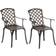 Gardenised ‎QI003960CH.2 2-pack Garden Dining Chair