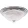 ValueLights ValueLights Mossley Clear Ribbed Glass 15 x 38.5 x 38.5 cm Ceiling Flush Light