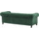 Uno Single Chesterfield Decor Green Sofa 230cm 3-Sitzer