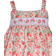 Bonnie Jean Baby Sleeveless Floral Printed Dress - Coral