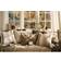 Ib Laursen Stripes Kuddöverdrag Röd, Beige, Brun (50x50cm)