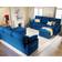 Wade Logan Baerl Blue Sofa 84" 3 Seater