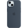 Apple Silicone Case with MagSafe for iPhone 15 Storm Blue