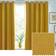 Furn Dawn Mustard Thermal Blackout Eyelet Curtain 117 x 183 cm - Yellow