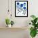 Birch Lane Borrowed And Blue Flowers II Black Framed Art 14x17"