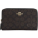 Coach Medium Id Zip Wallet - Signature Canvas Gold/Walnut/Black