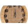 Romimex Wicker Brown Wall Clock 36cm