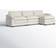 Wade Logan Avrilynn Beige Sofa 120.1" 3 Seater