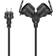 Goobay Outdoor Double Extension Cable, 5 m, black, 5 m, black safety plug (type F, CEE 7/7) 2x safety socket I lager, forväntat leveransdatum hos dig 27-09-2024