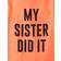 The Children's Place Boy's My Sister Did It Graphic Tee - S/D Neon Orange(3047808-339W)