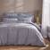 Dunelm Portloe Woven Gingham & Pillowcase Set Folkstone Blue Duvet Cover Blue (200x)