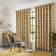 Alan Symonds Skandi Geometric Jacquard Fully Lined Eyelet Curtains 46 x 72 in - Yellow