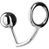 Rimba Cock Ring with Anal Lock Silver