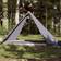 vidaXL Family Tent Tipi 8-Person Patio Camping Tent Grey and Orange Waterproof