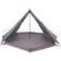 vidaXL Family Tent Tipi 8-Person Patio Camping Tent Grey and Orange Waterproof