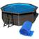 Gre Poolöverdrag Swim Fun Sommar Oval 613x333cm