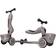 Scoot and Ride Trottinette évolutive 2 en 1 highwaykick 1 lignes taupe Taille Unique Gris