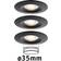 Paulmann Nova Mini LED Infällnadsbelysning 66 mm 3x310 lm 2700K Coin Spotlight